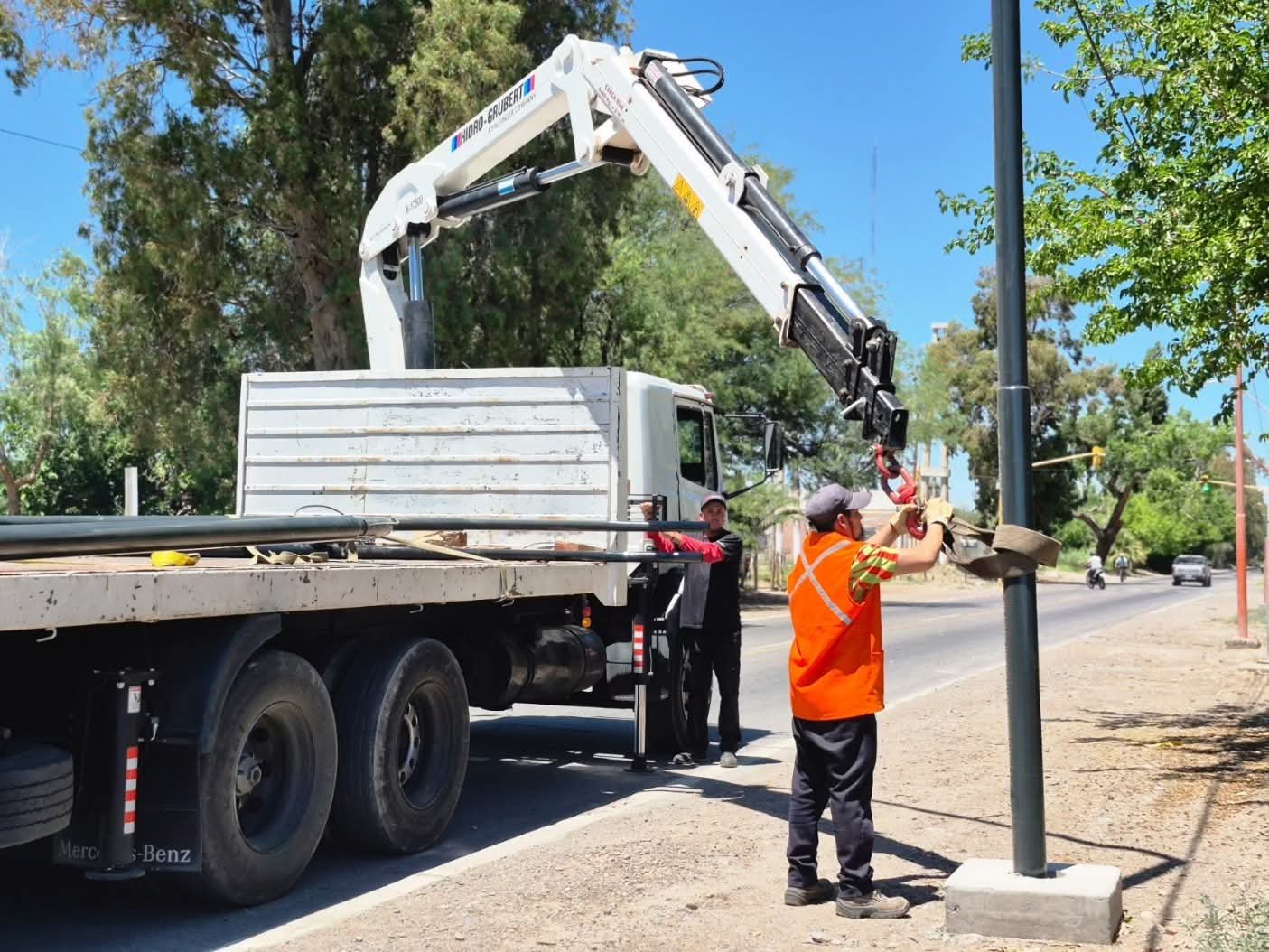 San Martín avanza en la mejora del alumbrado público