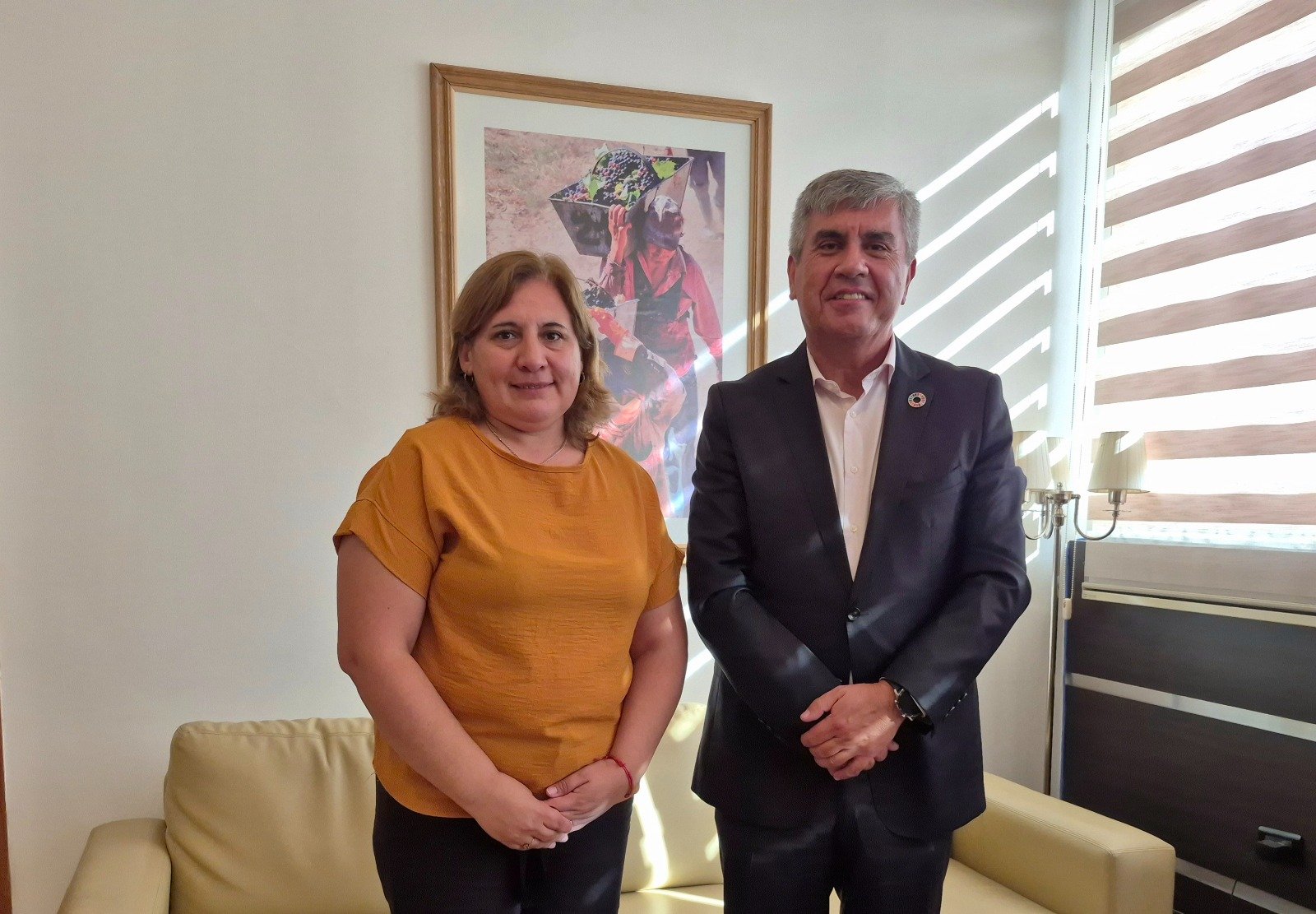 Encuentro internacional: San Martín recibió al ex alcalde de Vicuña, Chile