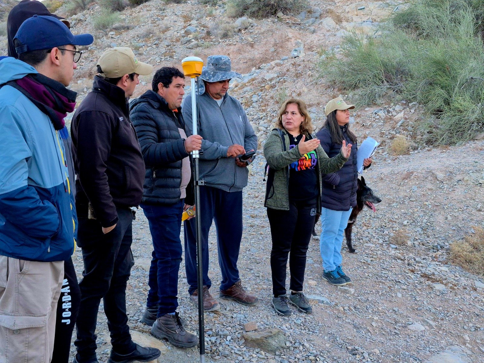 Avanza el relevamiento territorial en zona del cerro Pie de Palo para futuros proyectos municipales
