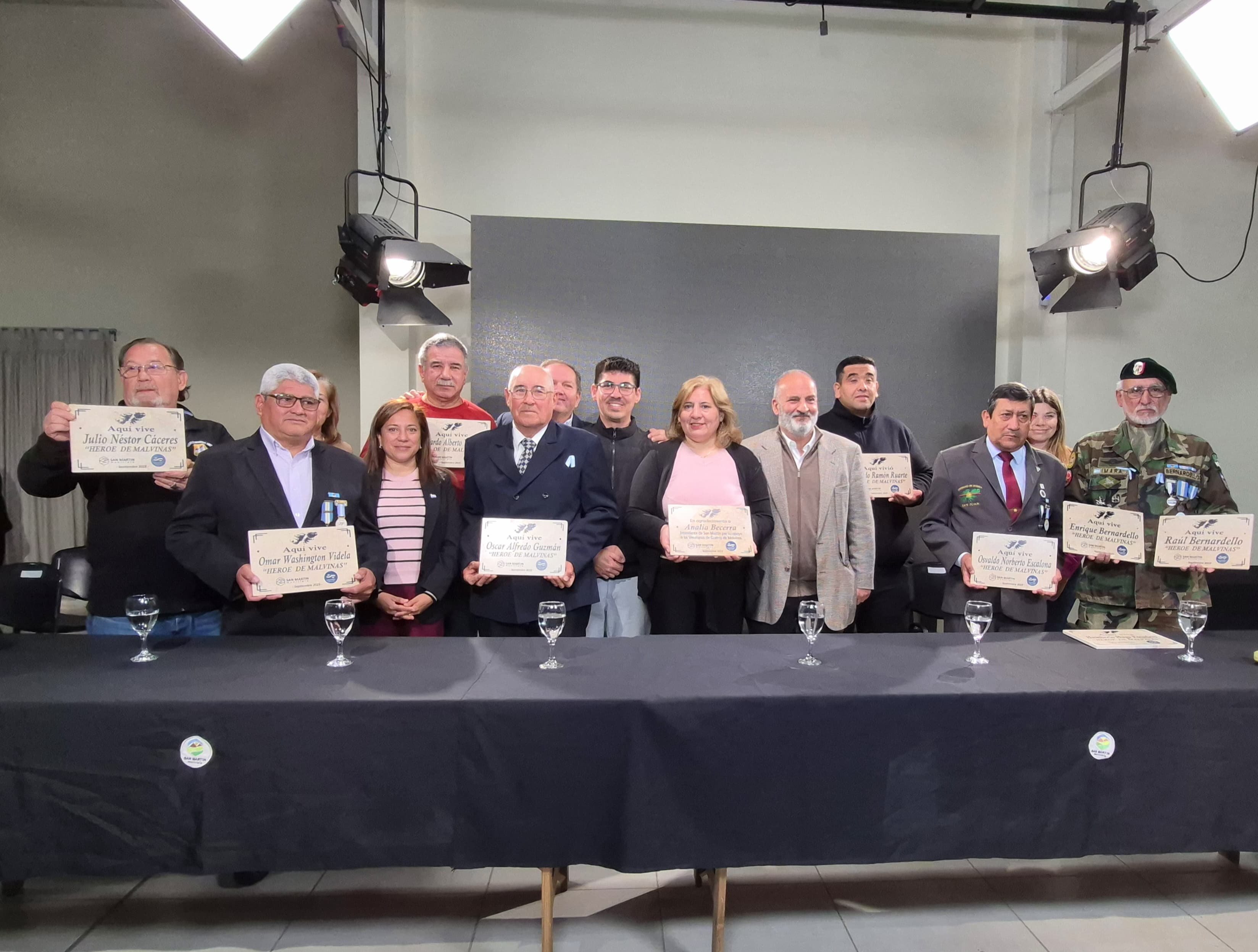 San Martín homenajeó a los héroes de Malvinas