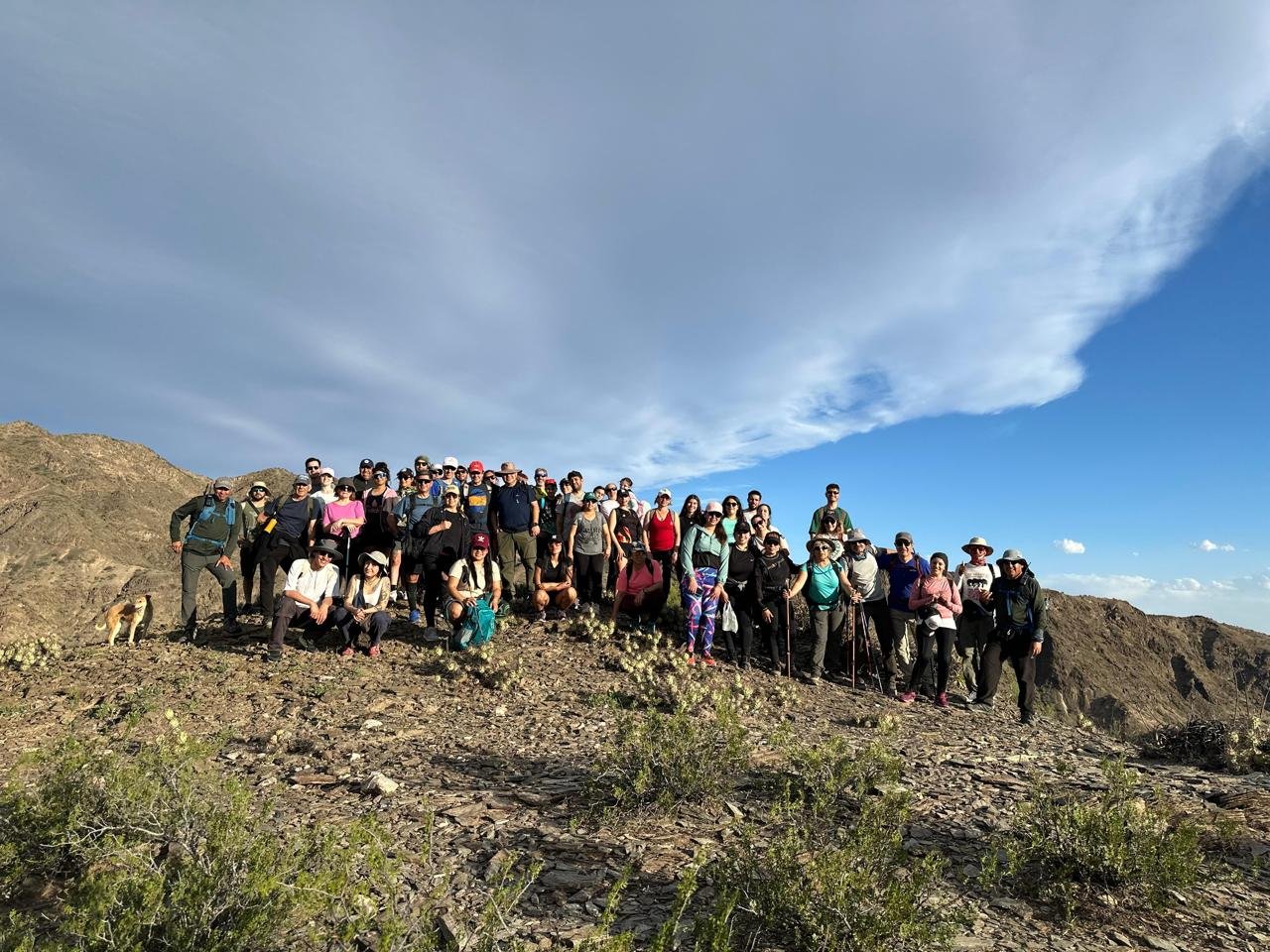 San Martín vivió una jornada de trekking en el Cerro Pie de Palo