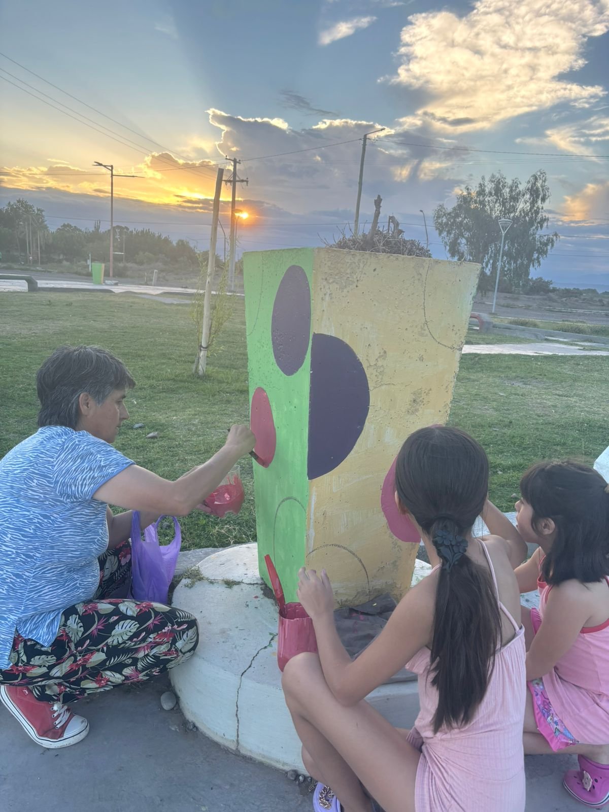 Arte y participación vecinal en la Plaza Filiberto Jofré II