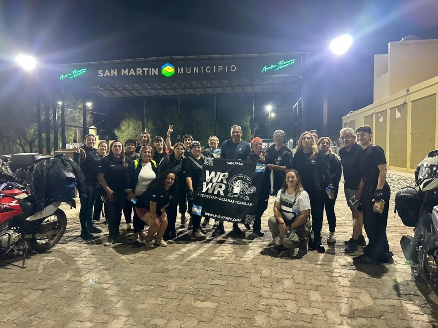San Martín fue sede de una posta internacional del Women Riders World Relay