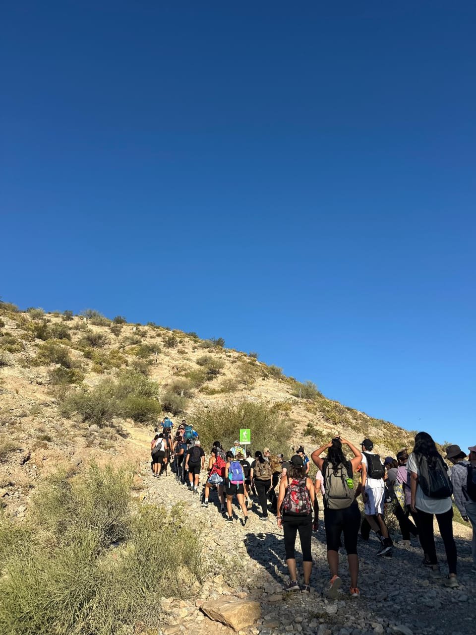 Senderismo de Luna Llena convocó a vecinos y visitantes en Ceferino