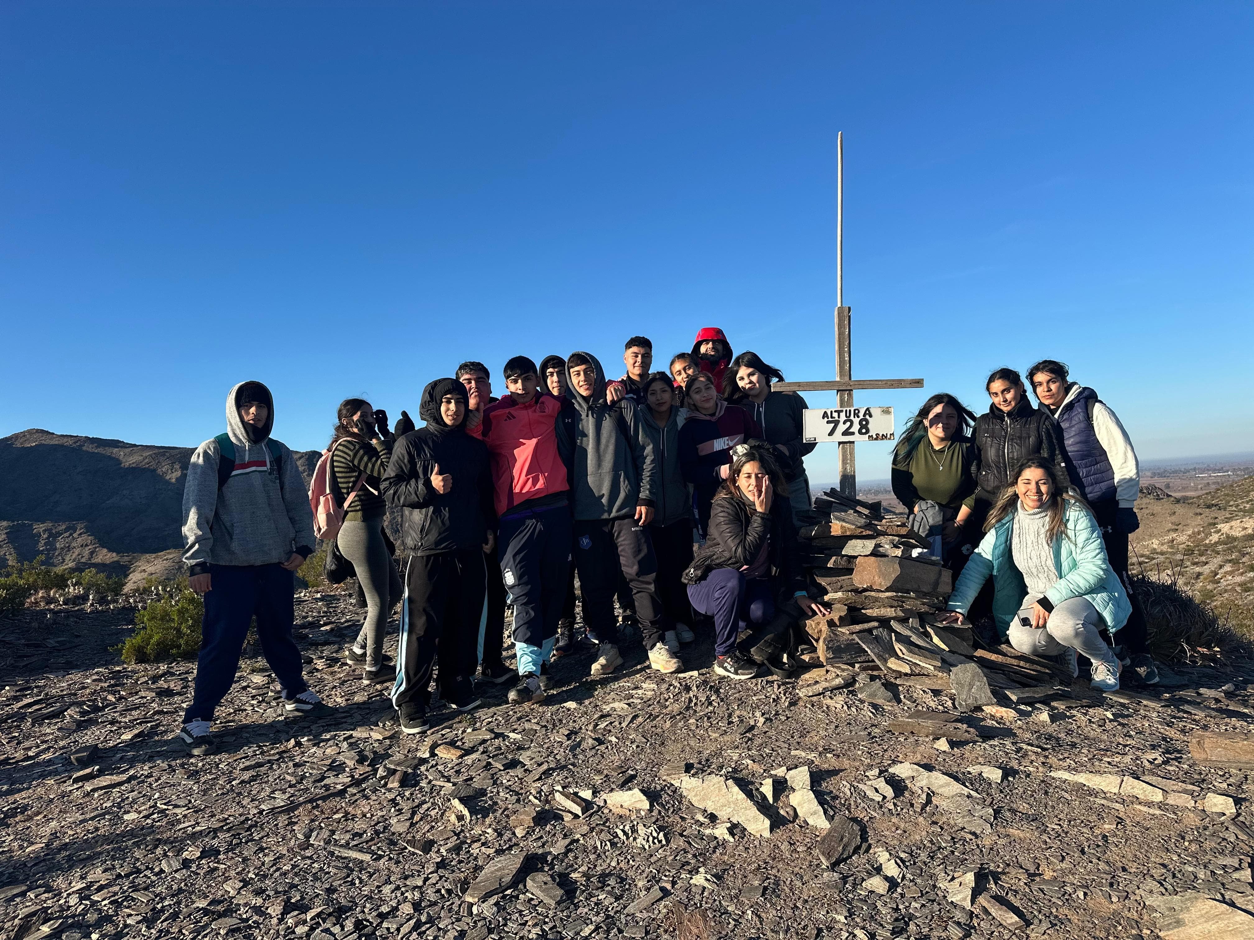 Estudiantes de Chimbas participaron de una jornada de ecosenderismo en San Martín